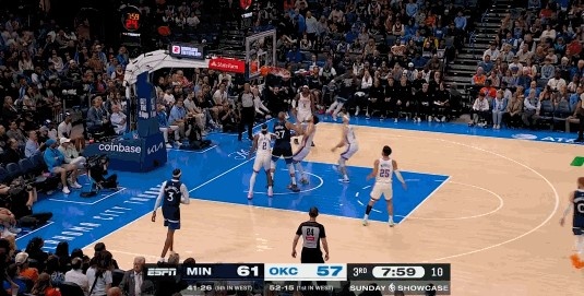 Kaiyun中国官网-无所不能！兰德尔封盖SGA&amp;进攻端予取予求两节半已经砍下26+5+5